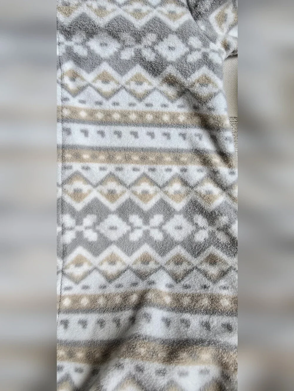 Geometric Southwestern Print Footed Pajamas Carter's Gray Beige White
